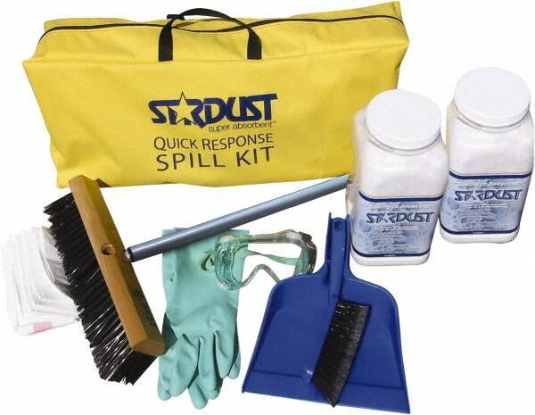 Stardust Spill Products - Spill Clean-Up System Accessory Kit Spill Kit - 2 Gal Tote Bag - Exact Tool & Supply