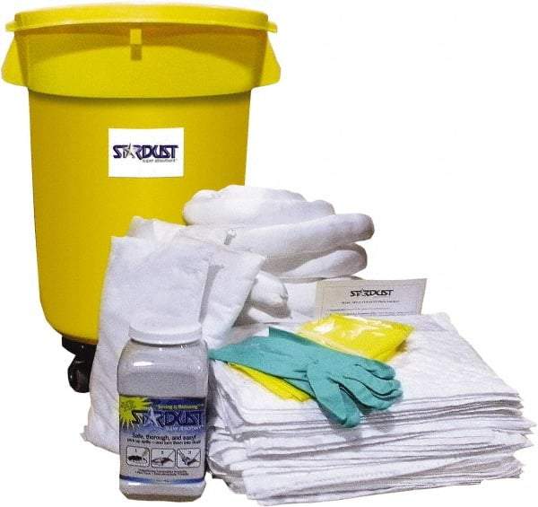 Stardust Spill Products - Spill Clean-Up System Accessory Kit Spill Kit - 32 Gal Mobile Spill Cart - Exact Tool & Supply
