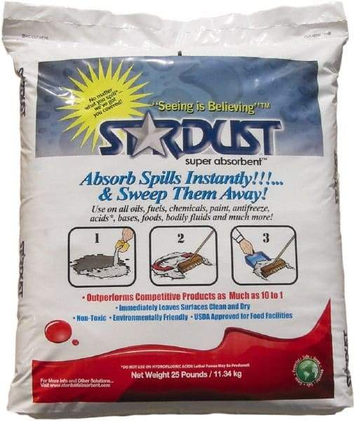 Stardust Spill Products - 1.5 Cu Ft Bag Amorphous Alumina Silicate Granular Absorbent - Universal Use - Exact Tool & Supply
