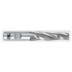 3/8 x 1/2 x 1-1/4 x 3-1/4 3 Fl HSS-CO Tapered Center Cutting End Mill -  Bright - Exact Tool & Supply