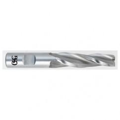 1/2 x 5/8 x 3-1/4 x 5-3/8 3 Fl HSS-CO Tapered Center Cutting End Mill - Bright - Exact Tool & Supply