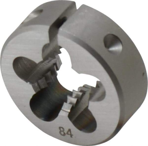 OSG - 7/16-14 UNC Thread, 1" Outside Diam High Speed Steel Round Die - 3/8" Thick, Right Hand Thread, Adjustable - Exact Tool & Supply