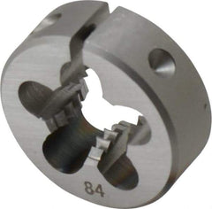OSG - 7/16-14 UNC Thread, 1" Outside Diam High Speed Steel Round Die - 3/8" Thick, Right Hand Thread, Adjustable - Exact Tool & Supply