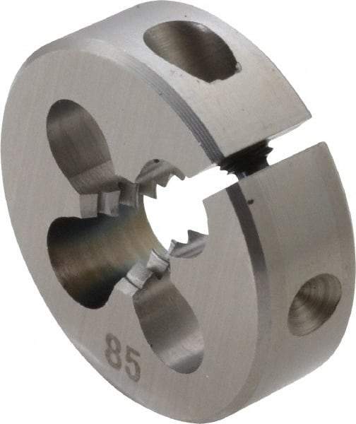 OSG - 1/4-20 UNC Thread, 13/16" Outside Diam High Speed Steel Round Die - 1/4" Thick, Right Hand Thread, Adjustable - Exact Tool & Supply