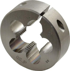 OSG - 7/8-14 UNF Thread, 2" Outside Diam High Speed Steel Round Die - 5/8" Thick, Right Hand Thread, Adjustable - Exact Tool & Supply
