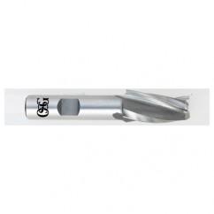 7/64 x 3/8 x 2 x 3-3/4 3 Fl HSS-CO Tapered Center Cutting End Mill - Bright - Exact Tool & Supply