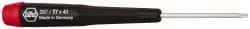 Wiha - T7 Torx Driver - 1-9/16" Blade Length, 4-3/4" OAL - Exact Tool & Supply