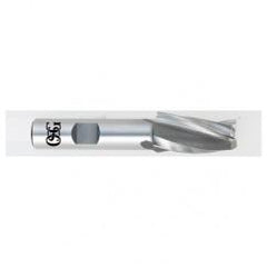 3/8 x 5/8 x 1-1/4 x 3-3/8 3 Fl HSS-CO Tapered Center Cutting End Mill -  Bright - Exact Tool & Supply