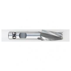 7/64 x 3/8 x 1 x 2-7/8 3 Fl HSS-CO Tapered Center Cutting End Mill - Bright - Exact Tool & Supply