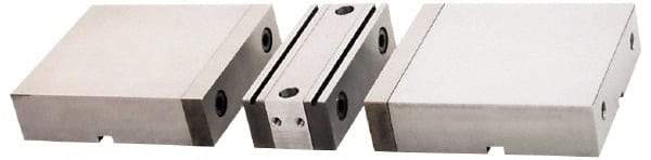 Kurt - 6" Jaw Width, 1.728" Jaw Height, Standard, Vise Jaw Set - Steel, 3 Jaws, Hard Jaws, 6 HD & HDL Vise Compatibility - Exact Tool & Supply