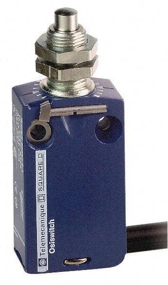 Telemecanique Sensors - SPDT, NC/NO, 240 VAC, 250 VDC, Removable Cable Terminal, End Plunger Actuator, General Purpose Limit Switch - 1, 2, 6, 12, 13, 4X, 6P NEMA Rating, IP66, IP67, IP68 IPR Rating - Exact Tool & Supply