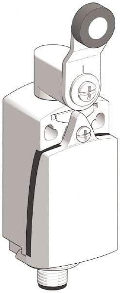 Telemecanique Sensors - SPDT, NC/NO, 240 VAC, 250 VDC, Screw Terminal, Roller Lever Actuator, General Purpose Limit Switch - 1, 2, 4, 6, 12, 13 NEMA Rating, IP66, IP67 IPR Rating - Exact Tool & Supply