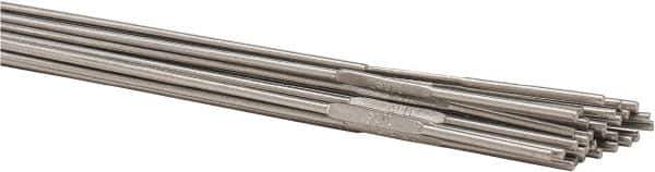 Welding Material - 36 Inch Long, 1/16 Inch Diameter, Bare Coated, Stainless Steel, TIG Welding and Brazing Rod - 10 Lb., Industry Specification 316L - Exact Tool & Supply