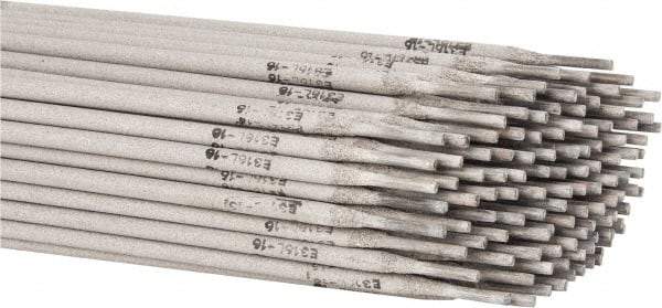 Welding Material - 12" Long, 3/32" Diam, Stainless Steel Arc Welding Electrode - E316L-16 - Exact Tool & Supply