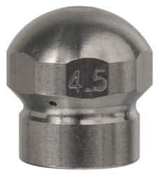 Value Collection - 4,200 psi Fixed, Sewer Pressure Washer Nozzle - 7.5mm Orifice Diam, 1/4" Thread - Exact Tool & Supply