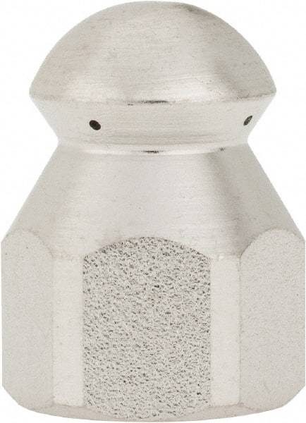 Value Collection - 4,200 psi Fixed, Sewer Pressure Washer Nozzle - 6mm Orifice Diam, 1/4" Thread - Exact Tool & Supply