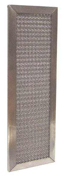 Made in USA - 10" Noml Height x 20" Noml Width x 2" Noml Depth, 75% Capture Efficiency, Permanent Air Filter - MERV 4, Aluminum Mesh, Integrated Aluminum Frame, 350 Max FPM, 1,000 CFM - Exact Tool & Supply