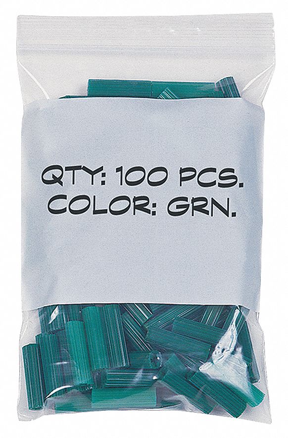 3"L x 2"W Standard Reclosable Poly Bag with Zip Seal Closure, Clear; 2 mil Thickness