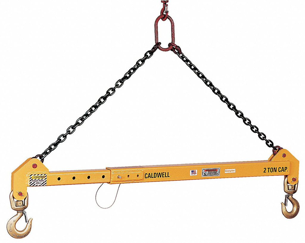 Adjustable Spreader Beam, 10,000 lb., Max. Spread 240", Min. Spread 144", Headroom 138 to 172"
