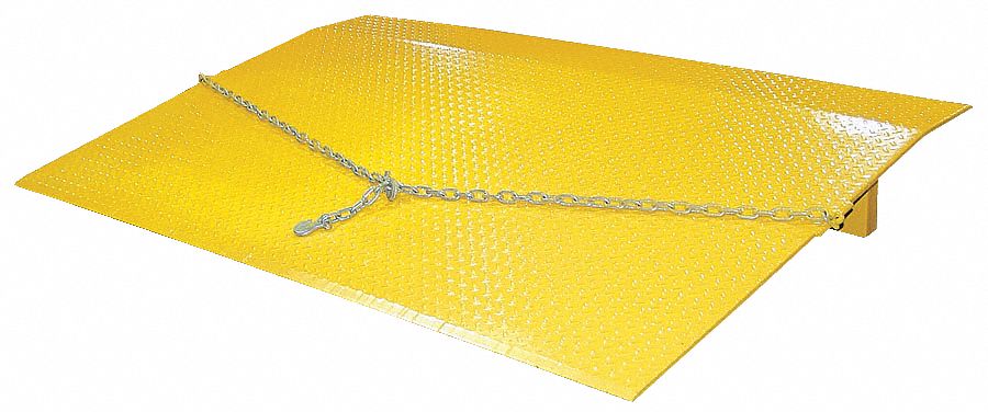 30"L x 48"W Yellow Steel Dock Plate; Load Capacity: 5000 lb.