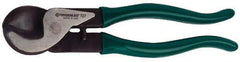 Greenlee - 9-1/4" OAL, 1 AWG Capacity, Cable Cutter - Plastic Coated Handle - Exact Tool & Supply