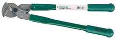 Greenlee - 18" OAL, 350 MCM Capacity, Cable Cutter - Rubber Handle - Exact Tool & Supply