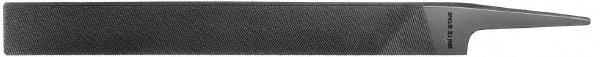 Value Collection - 8" Long, Smooth Cut, Knife American-Pattern File - Double Cut, 3/16" Overall Thickness, Tang - Exact Tool & Supply