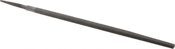 Value Collection - 12" Long, Second Cut, Round American-Pattern File - Double Cut, Tang - Exact Tool & Supply