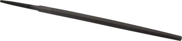 Value Collection - 6" Long, Second Cut, Square American-Pattern File - Double Cut, 7/32" Overall Thickness, Tang - Exact Tool & Supply
