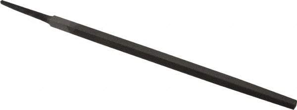 Value Collection - 8" Long, Second Cut, Square American-Pattern File - Double Cut, 5/16" Overall Thickness, Tang - Exact Tool & Supply