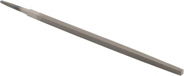 Value Collection - 10" Long, Second Cut, Square American-Pattern File - Double Cut, 3/8" Overall Thickness, Tang - Exact Tool & Supply