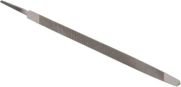 Value Collection - 8" Long, Taper American-Pattern File - Single Cut, Tang - Exact Tool & Supply