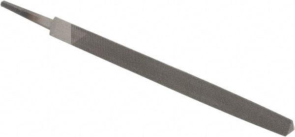 Value Collection - 6" Long, Smooth Cut, Triangle American-Pattern File - Double Cut, Tang - Exact Tool & Supply