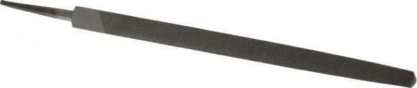 Value Collection - 8" Long, Smooth Cut, Triangle American-Pattern File - Double Cut, Tang - Exact Tool & Supply