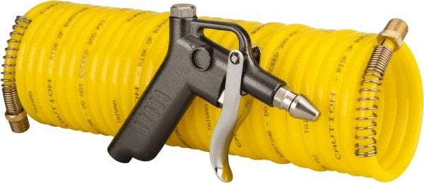 Value Collection - 1/4" ID Pistol Grip Air Gun - 25' Long Nylon Hose, 1/4" Inlet, NPT Thread, 200 Max psi - Exact Tool & Supply