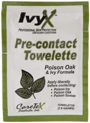 North - Anti-Itch Relief Wipe - Packet, Poison Ivy - Exact Tool & Supply