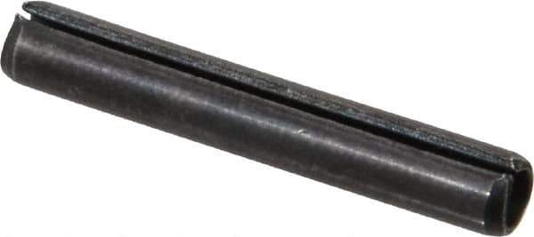 Value Collection - 5/32" Diam x 1" Long Slotted Spring Pin - Grade 1070-1090 Alloy Steel, Black Oxide Finish - Exact Tool & Supply