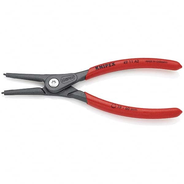 Knipex - Retaining Ring Pliers Type: External Ring Size: 3/4" - 2-3/64" - Exact Tool & Supply