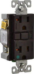 Cooper Wiring Devices - 1 Phase, 5-20R NEMA, 125 VAC, 20 Amp, Self Grounding, GFCI Receptacle - 2 Pole, Back and Side Wiring, Tamper Resistant, Hospital Grade - Exact Tool & Supply