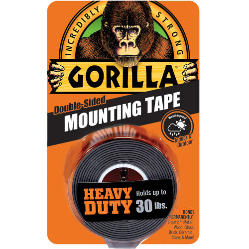 Gorilla Heavy Duty Black Mounting Tape 60″ - Exact Tool & Supply