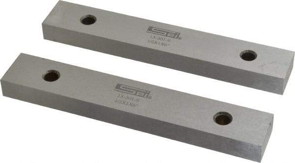 SPI - 6" Long x 1" High x 1/2" Thick, Steel Parallel - 0.0003" & 0.002" Parallelism, Sold as Matched Pair - Exact Tool & Supply