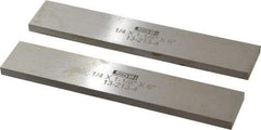SPI - 6" Long x 1-1/8" High x 1/4" Thick, Steel Parallel - 0.0003" & 0.002" Parallelism, Sold as Matched Pair - Exact Tool & Supply