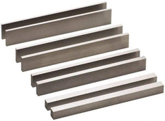 SPI - 8 Piece, 6 Inch Long Steel Parallel Set - 3/4 to 1-3/16 Inch High, 1/8 to 3/8 Inch Thick, 52-58 RC Hardness, Sold as 4 Pair - Exact Tool & Supply