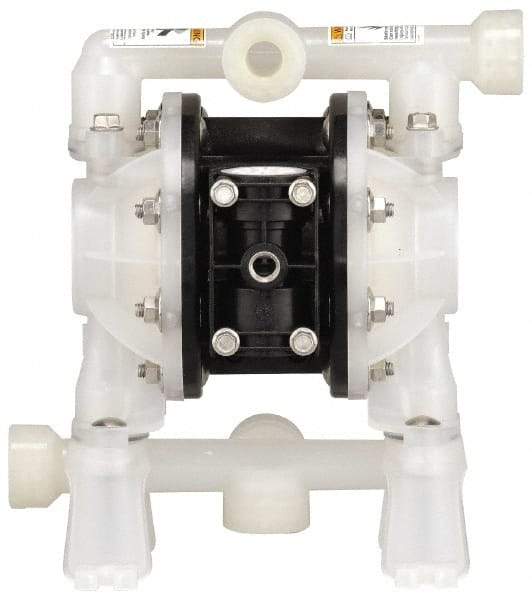 ARO/Ingersoll-Rand - 1/2" NPT, Nonmetallic, Air Operated Diaphragm Pump - Santoprene Diaphragm, Acetal Housing - Exact Tool & Supply