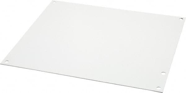 Cooper B-Line - 8-7/8" OAW x 10-7/8" OAH Powder Coat Finish Electrical Enclosure Nonperforated Panel - Exact Tool & Supply