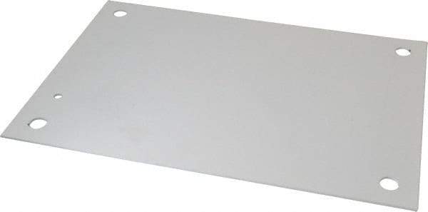 Cooper B-Line - 9" OAW x 13" OAH Powder Coat Finish Electrical Enclosure Nonperforated Panel - 16" x 12" Box, 12 Gauge Steel, Use with 161210-12/16126-12/16128-12 - Exact Tool & Supply
