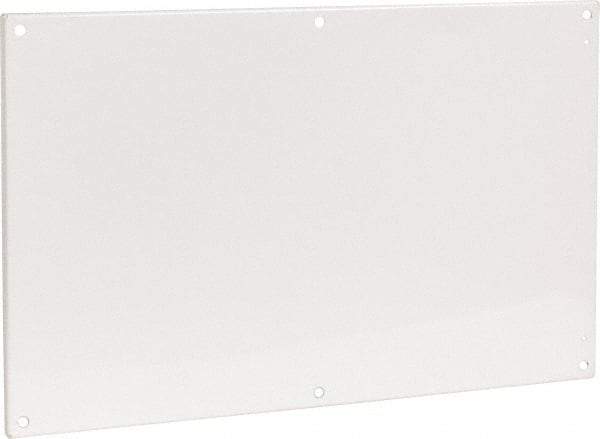 Cooper B-Line - 20-7/8" OAW x 32-7/8" OAH Powder Coat Finish Electrical Enclosure Flanged Panel - 36" x 24" Box, 12 Gauge Steel, Use with 362410-12/362412-12/36246-12/36248-12 - Exact Tool & Supply