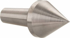Riten - 4MT Taper, 1-1/8" Point Diam, Hardened Tool Steel Lathe Standard Point - 1-5/16" OAL - Exact Tool & Supply