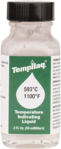 Tempil - 1,100°F Temp Indicating Liquid - 2 Ounce Container, 593°C - Exact Tool & Supply