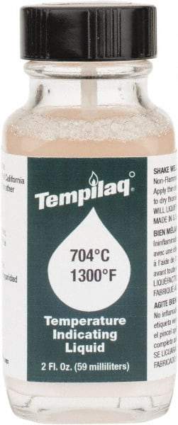 Tempil - 1,300°F Temp Indicating Liquid - 2 Ounce Container, 704°C - Exact Tool & Supply